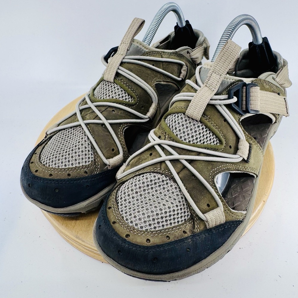 Merrell Cambrian Convert Hiking Sandals Mens 10 Olive Trail Outdoor Shoes